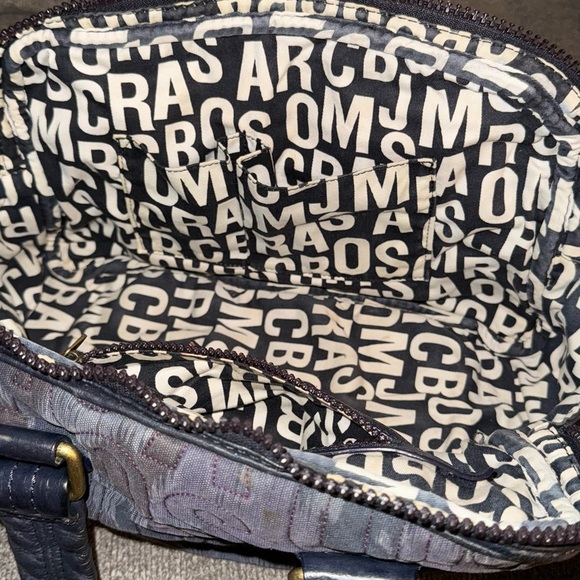 Marc By Marc Jacobs Black and Dark Blue pattern Satchel - Picture 9 of 10